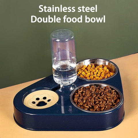 3 in 1 Feeder Bowl With Water Bottle